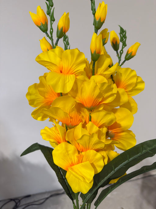 Gladiola Bush - 5 Stems - Yellow - 52452 - DecoExchange®