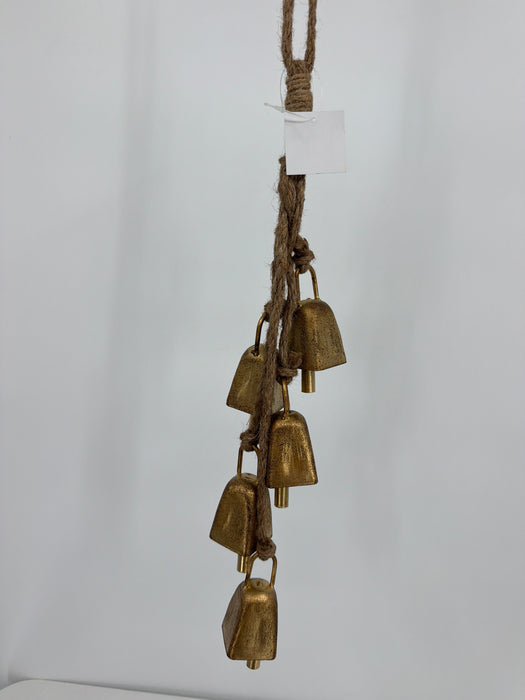 Vintage Gold Mini Cow Bell String IPM32503