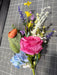 19"L Rose/Hydrangea Flower Spray Pnk/Blu/Org/Prpl/Ylw/White FH8147F4 - DecoExchange