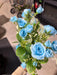 Rose Bush - 7 Stems - Light Blue - 37306 - DecoExchange®