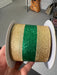 2.5"X10Yd 3-In-1 Shimmer Glitter Gold/Emerald Green RGA8220JR - DecoExchange®