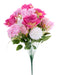 20"L Rose/Mum/Hydrangea Bush X16 Hot Pink/Pink/White FB198684 - DecoExchange®