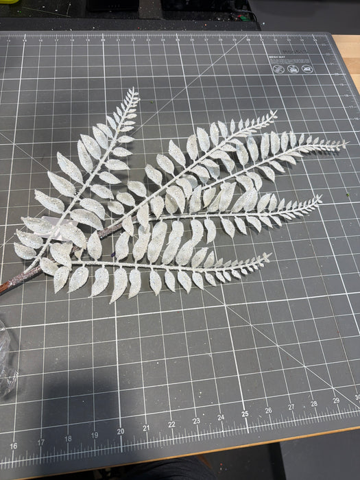 Christmas Fern Spray White 68697