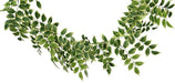78"L Trumpet Creeper Leaf Garland Variegated Green/Yellow FG6105