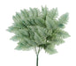 17"L Pull Apart Silk Leather Leaf Bush X12, Sage Green FG629649 - DecoExchange®