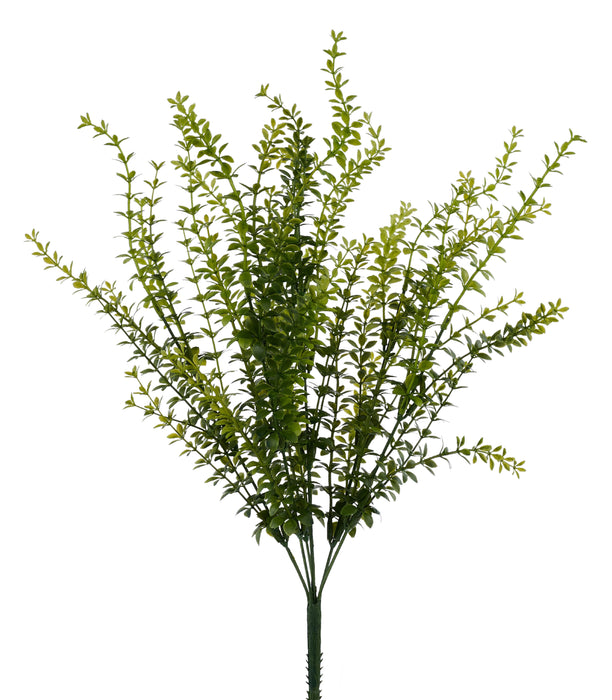 22"L Mini Tea Leaf Bush X6 Tt Green FG679130