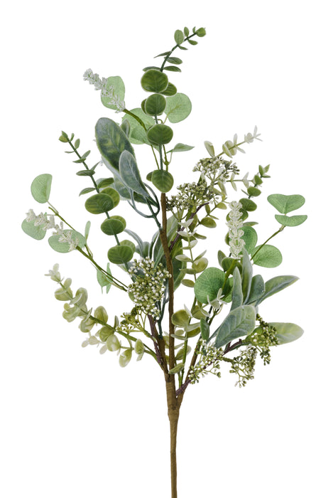 27"L Lambs Ear/ Eucalyptus/Berry Spray Light Green/Cream FG6818E9 - DecoExchange®