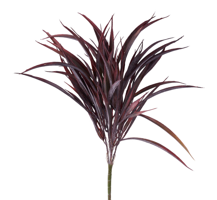 17"L Dusty Grass Bush X7 Burgundy FG685205