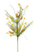 24"L Fabric Flower/Eva Leaf/Beads Spray Yellow/Orange FH8071H5 - DecoExchange®