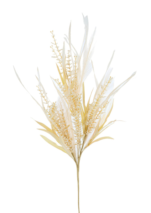 38"L Styro Bead/Paper Grass Spray Beige FH816501 - DecoExchange®
