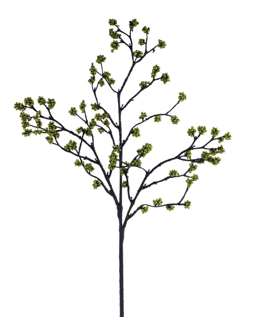 26.5"L Glitter Twig/Mini Bead Spray Lime/Black FH8204RJ - DecoExchange®
