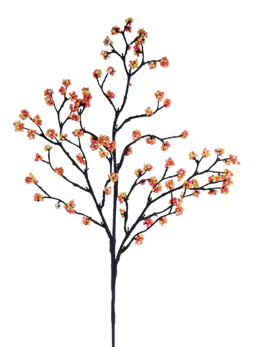 26.5"L Glitter Twig/Mini Bead Spray Orange/Yellow/White/Black FH8205N2 - DecoExchange®