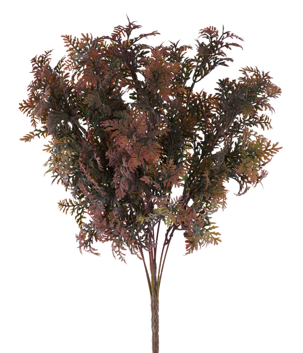 23"L Lace Fern Bush Burgundy FP105805