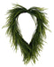 26"L X 17"W Draped Button Fern Wreath TT Green FP106235