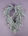 26"L X 17"W Draped Button Fern Wreath Green W/White Wash FP106309