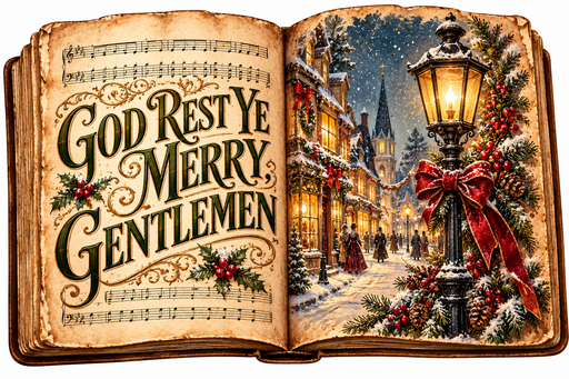 God Rest Ye Merry Gentlemen Vintage Songbook - DCO-W-1571
