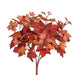 18"L Fabric Maple Leaf Bush X4 Burnt Orange/Rust Yellow HA1816C6 - DecoExchange®