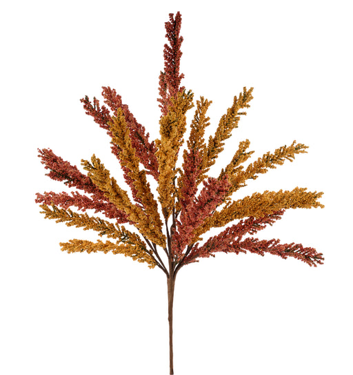 21"L Mixed Styro Beads/Eva Spike Bush Orange/Yellow HA183133