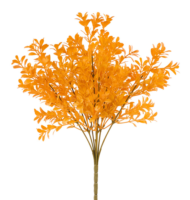 13.5"L Boxwood Bush X7 Bright Orange HA188730 - DecoExchange®