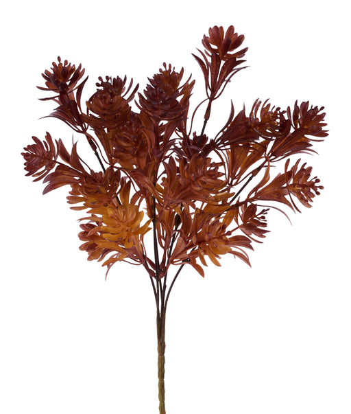 13"L Succulent Bush X5 Rust HA189032 - DecoExchange®