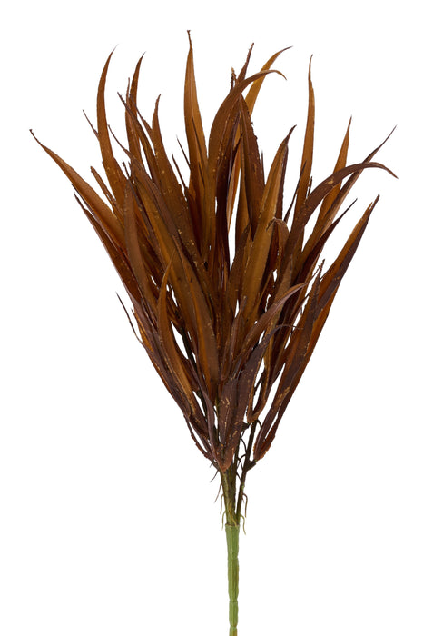 18"L Grass Bush X7 Tan HA189131 - DecoExchange®