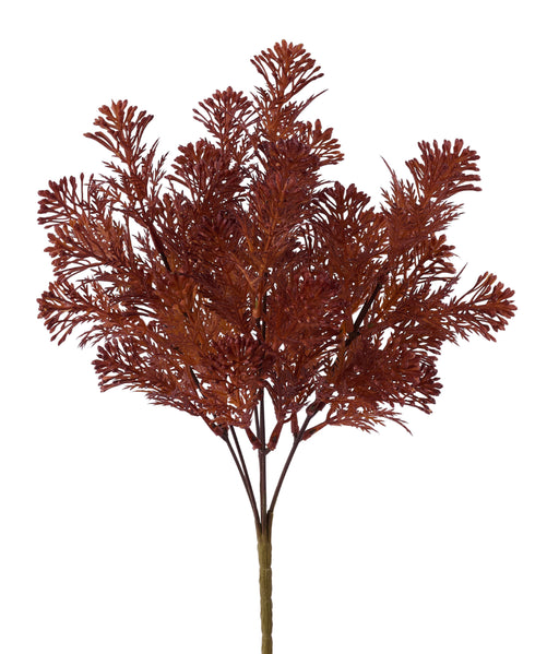 13.75"L Ball Flower Bush X7 Rust HA189232 - DecoExchange®