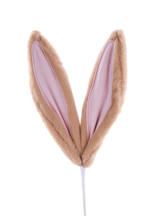 24"L Bunny Ears On Pick Brown/Pink HE425554 - DecoExchange®