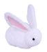 9"L X 6.76"H Sitting Chubby Rabbit White/Pink HE7270 - DecoExchange®