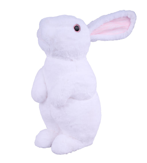 15.25"H X 10.25"L Standing Rabbit White/Pink HE7273 - DecoExchange®