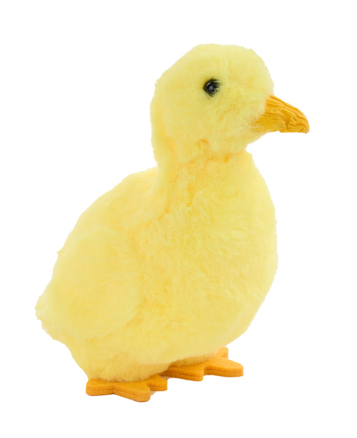 5.5"H X 3.75"L Faux Fur Duckling Yellow/Orange HE735529 - DecoExchange®