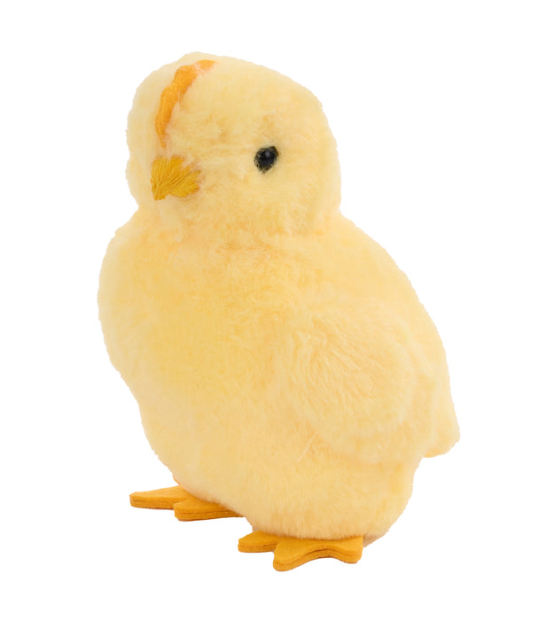 8.5"H X 6"L Faux Fur Chick Yellow/Orange HE7360 - DecoExchange®