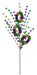 30"Oal Glitter King Cake Spray Mardi Gras HG3221 - DecoExchange®