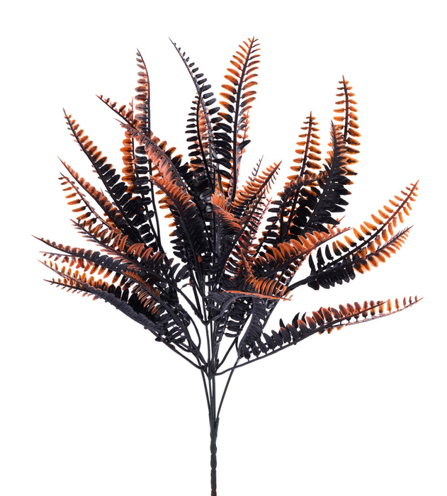 16"L Fern Bush Black/Orange HH760442