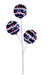 15"L Striped Sequin Ball Pick Red/White/Blue HJ1111 - DecoExchange®