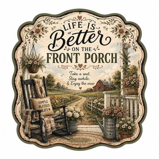 Life Is Better On The Front Porch - HVA-W-0004