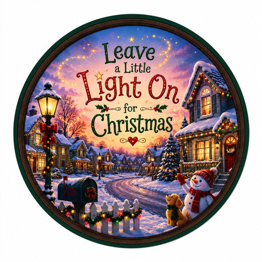 Leave A Little Light On For Christmas - HVA-W-0005
