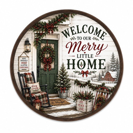 Welcome To Our Merry Little Home - HVA-W-0010