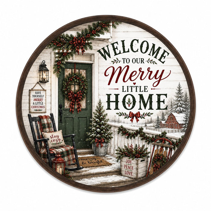 Welcome To Our Merry Little Home - HVA-W-0010