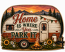 Home Is Where You Park It, PS-W-0025, 12in Sign For Wreath, Wood Wreath Sign