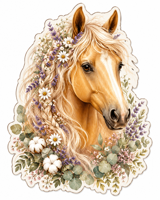 Horse Head, PS-W-0035, 12in Sign For Wreath, Wood Wreath Sign