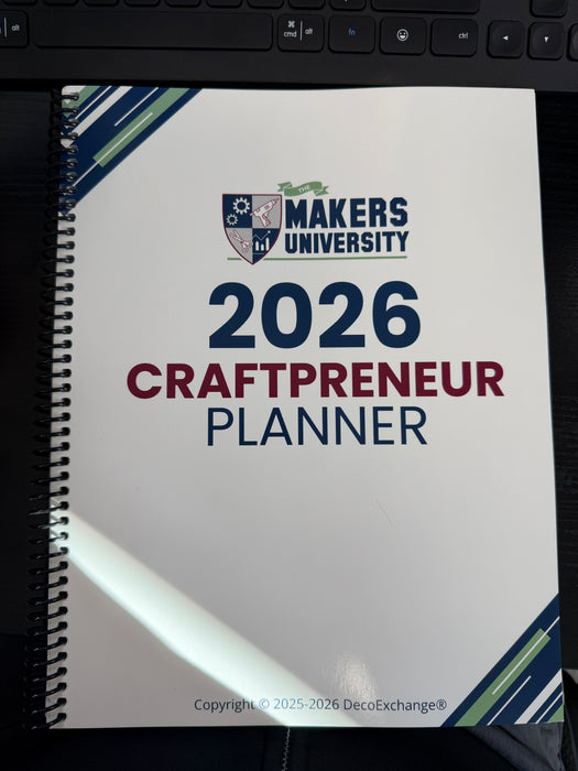PRINTED COPY - 2026 Craftpreneur Design Planner by Damon Oates
