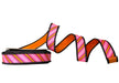 Ba Bam Collection Pink and Orange Stripe Wired Ribbon 1 inch x 10 yards
