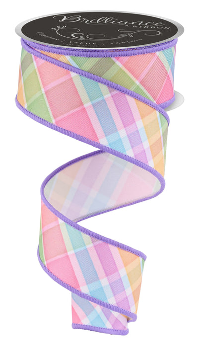 1.5"X10YD Bold Plaid Ribbon LS116213