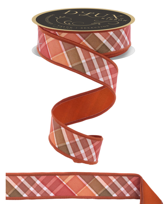 1.5"X10Yd Bold Plaid/Fused Ivory/Multi LX1110RT - DecoExchange®