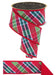 2.5"X10YD Bold Plaid/Fused Red/Emerald/Lime LX1111T9