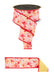 2.5"X10Yd Watercolor Florals/Fused White/Yllw/Red/Orng LX11728N - DecoExchange