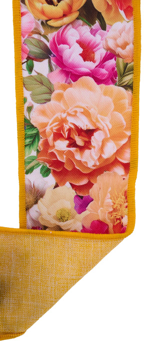 2.5"X10Yd Floral/Fused White/Multi LX1221RT