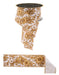 2.5"X10Yd Chinoiserie Floral/Fused Ivory/Tan/Gold/Crm LX312377 - DecoExchange®