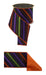 4"X10Yd Multi Diagonal Stripe/Fused Black/Purple/Orange/Lime LX315902