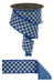 2.5"X10Yd Mini Antq Checkerboard/Fused Beige/Blue LX322525